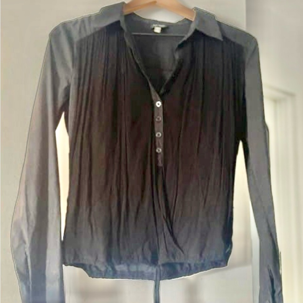 Armani Jeans women’s black blouse S - Picture 8 of 11